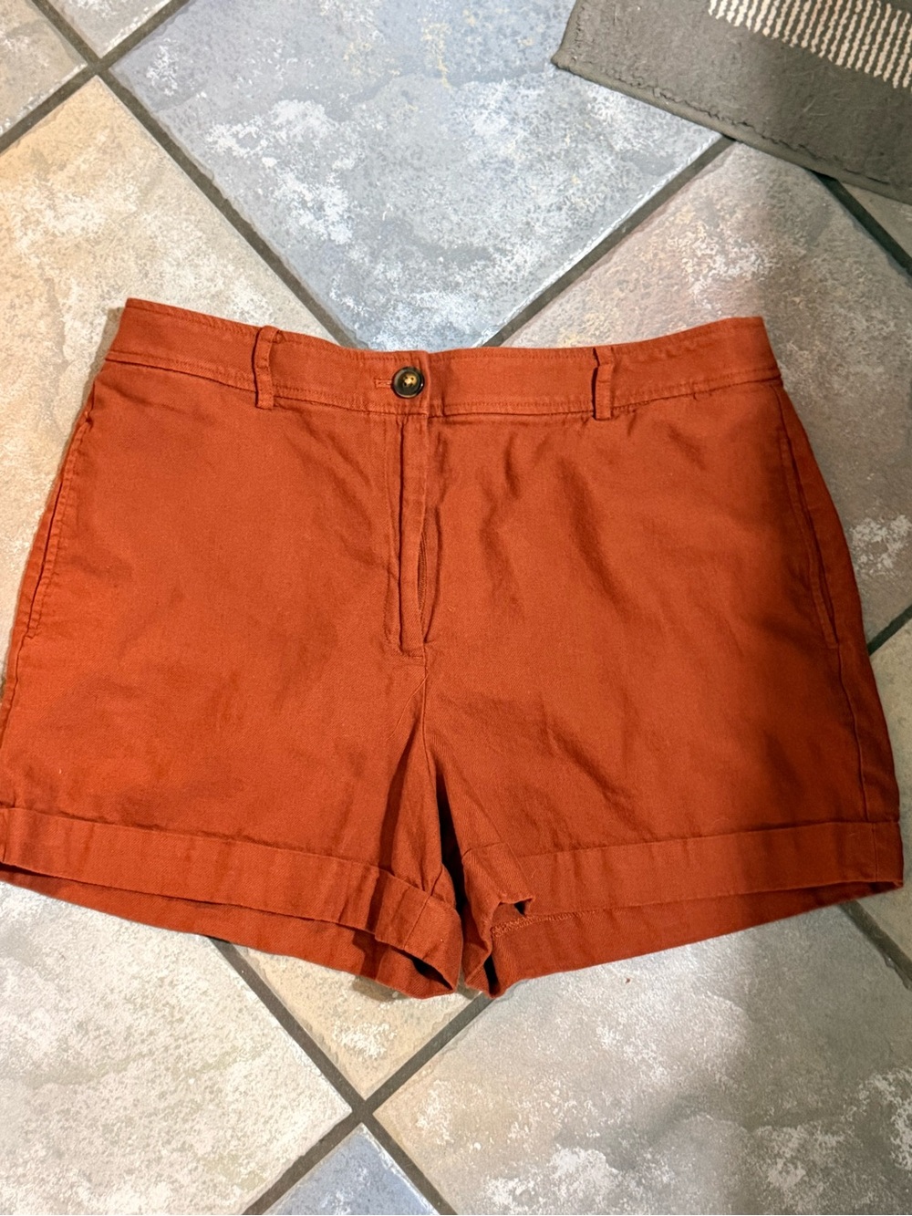 Women’s Rust Orange Casual Shorts Size 12